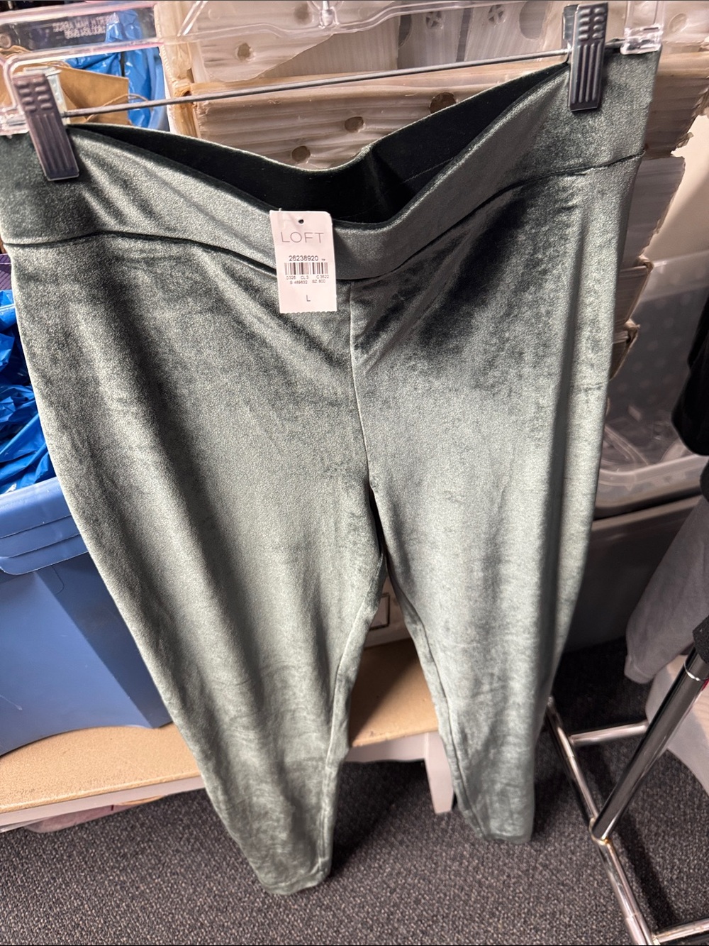 Loft velvet leggings L // 090253